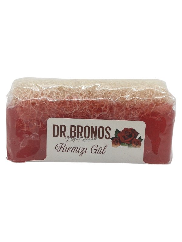 Dr. Bronos | Red Rose Soap with Natural Pumpkin Loofah - TryAladdin