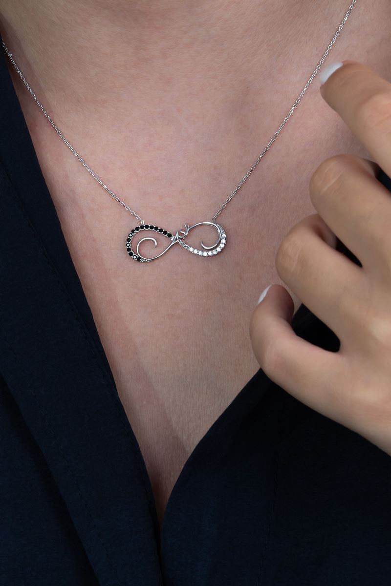 Taki | Infinite Love Ladies Silver Necklace Valentine Gift - TryAladdin